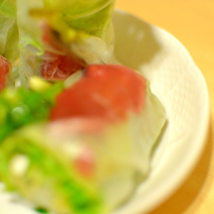 かつおの生春巻き
